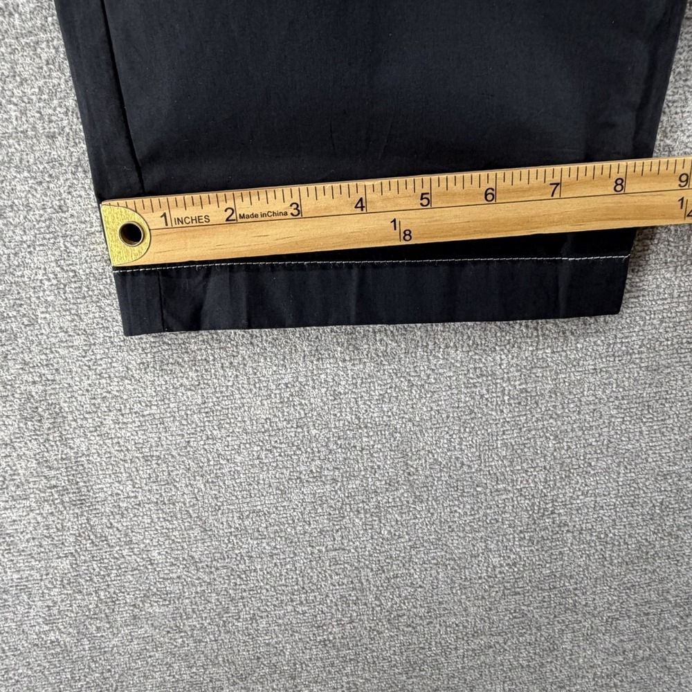 Lafayette 148 Wide Leg Cropped Pants Women Size 10 Black Casual - Picture 7 of 9